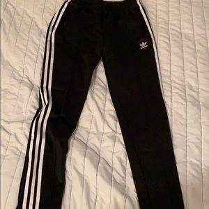 black adidas joggers